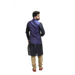 Veera Paridhaan Men's Printed Cotton Jute Nehru Jacket