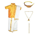 Amirtha Fashion Boys Traditional Dhoti & Shirts SET WITH ACCESSORIES